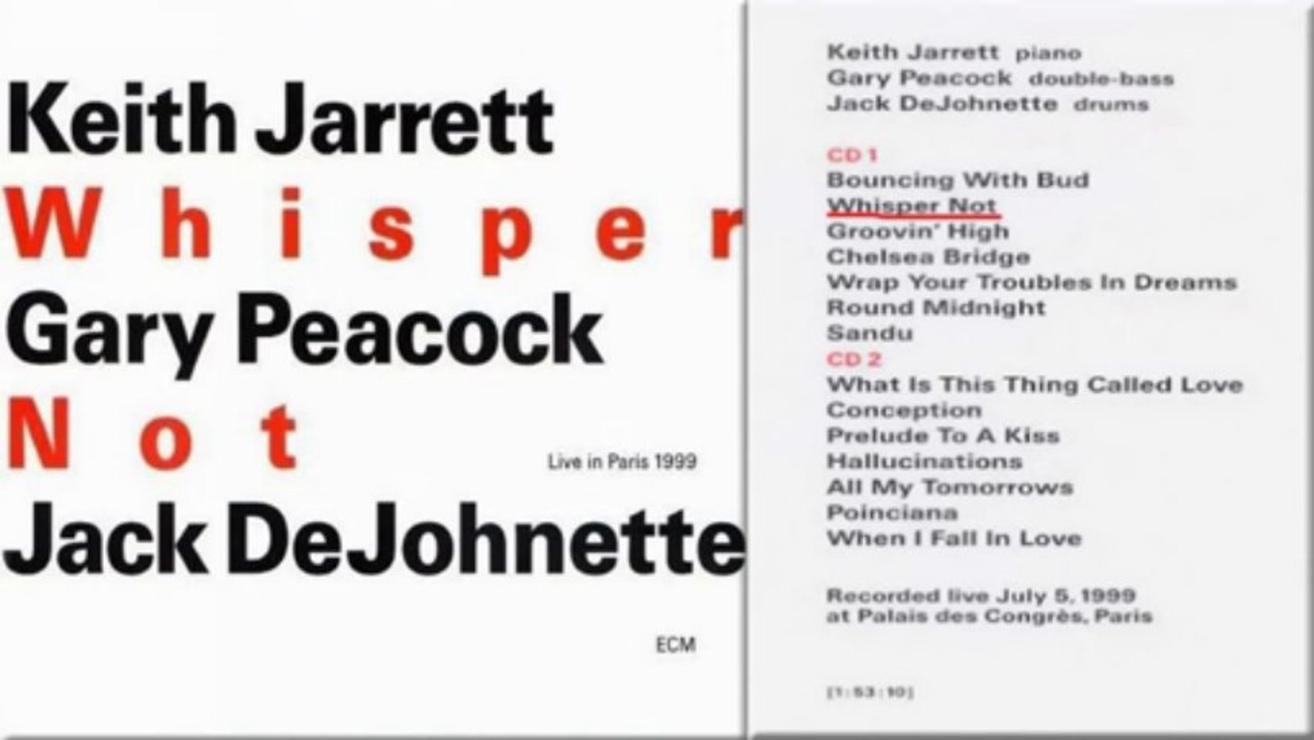 Keith Jarrett Whisper Not - 動画 Dailymotion