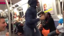 Breakdancing on the subway