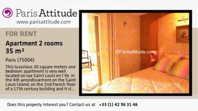 1 Bedroom Apartment for rent - Ile St Louis, Paris - Ref. 1661