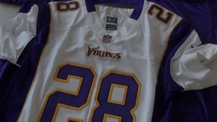 Adrian Peterson White Kids&Fran Tarkenton Throwback Purple vikings jerseys from wholesalebusinesscn
