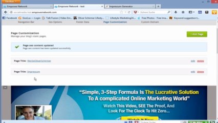 Schritt 11 Impressum Seite erstellen