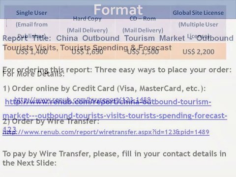 China Outbound Tourism Market, Tourists Visits, Tourists Spending & Forecast renub_com