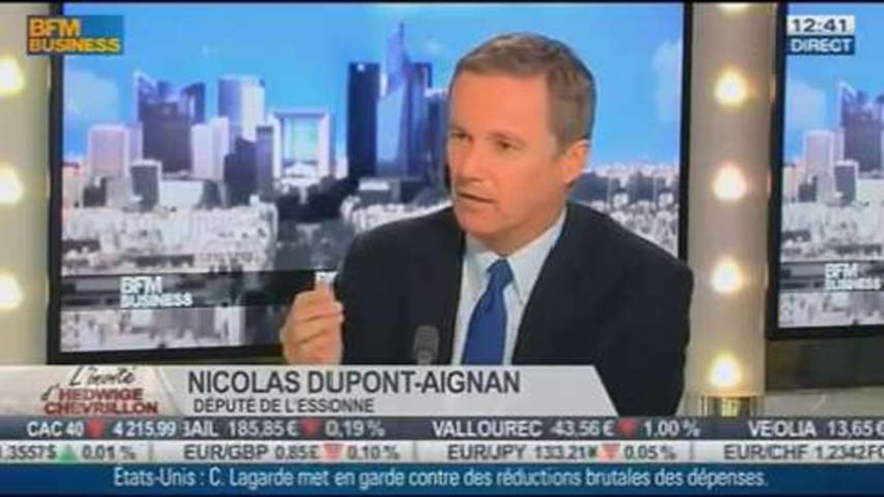 Nicolas Dupont Aignan, député de l'Essonne, dans l'invité de BFM Business - 14/10