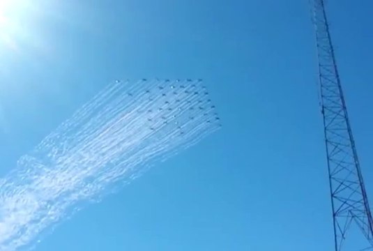 Chiefs 50 Planes Flyby against Raiders at Arrowhead Stadium!!! World Record!!