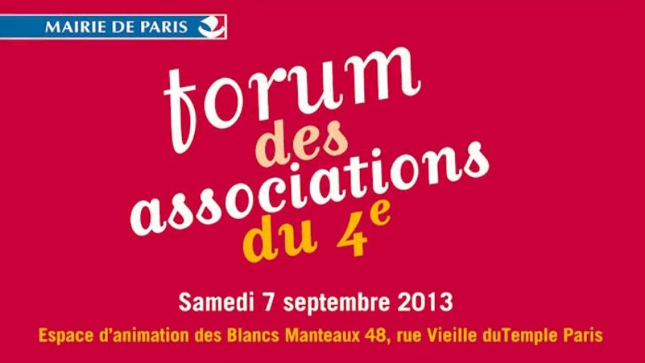 Forum des associations du 4ème - Samedi 7 septembre 2013 - Paris