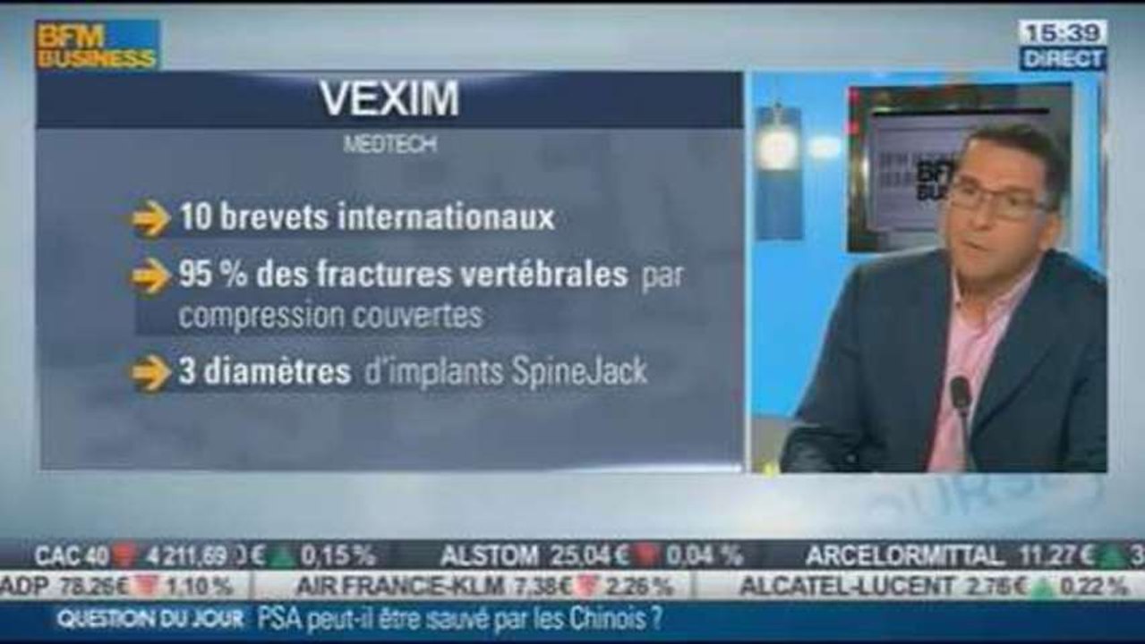 Les résultats trimestriels de Vexim et son produit phare SpinJack: dans Intégrale Bourse - 14/10