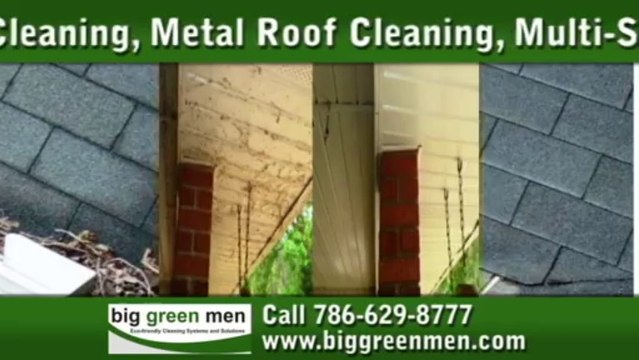 Roof Cleaning Miami, FL | Big Green Men