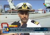 Rescatan barco con 235 inmigrantes en Sicilia, Italia