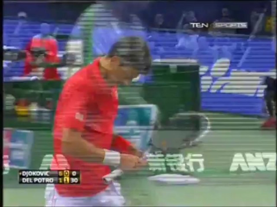 Novak Djokovic vs Del Potro funny