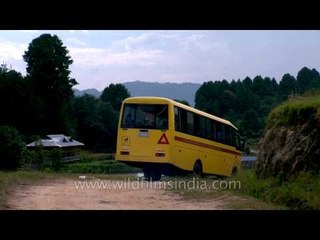 From school to home: School bus ride in Ziro