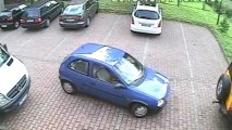 Watch a Car Spend 4 Minutes Trying to Get Out of a Tiny Parking Lot
