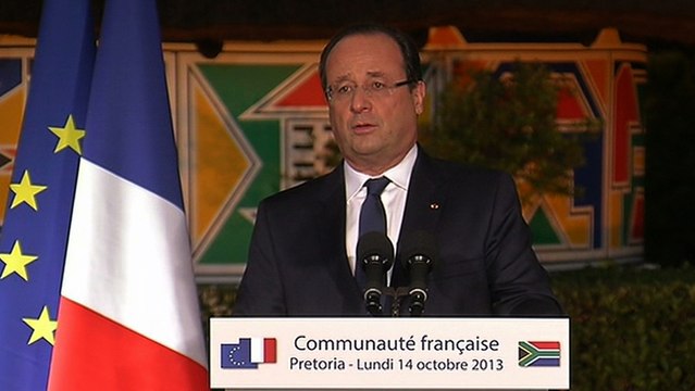 Allocution du président de la République devant la communauté française à Pretoria en Afrique du Sud