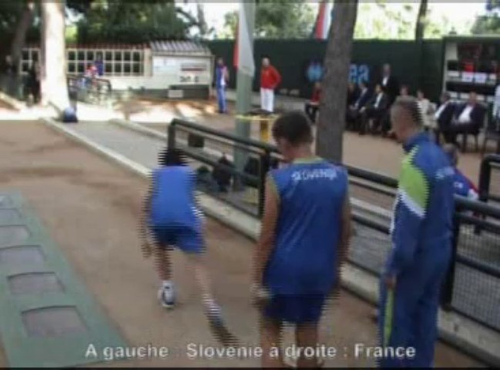 Finale tir en relais U14, Challenge Denis Ravera, Sport-Boules, Monaco 2013
