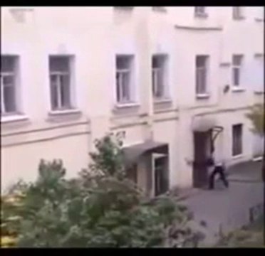 Man Uses Head as Battering Ram