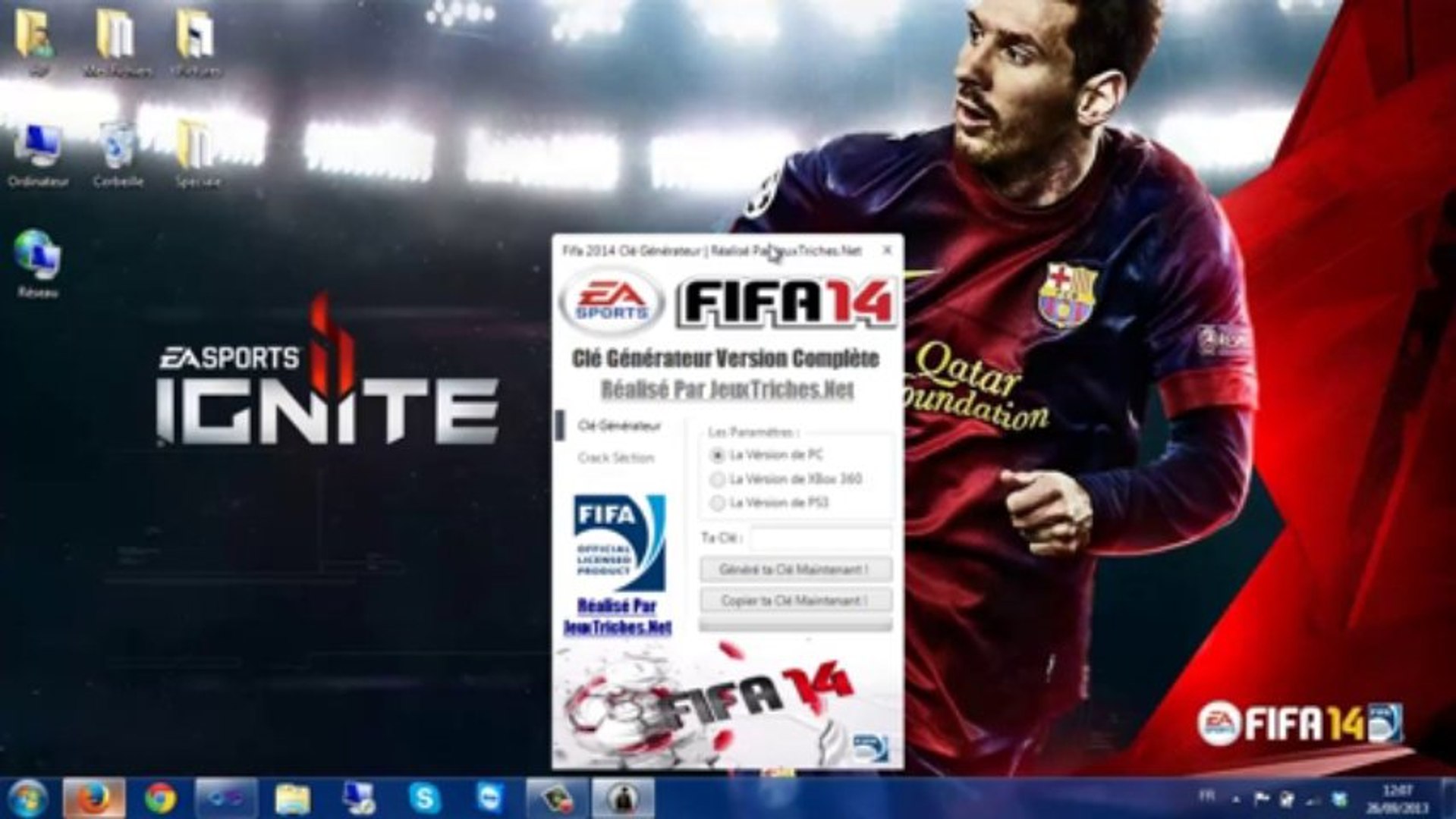 TUTO FR] FIFA 14 FULL CRACK PC DOWNLOAD + CD KEY Generator [PC,XBOX  360,PSN] OFFICIAL CRACK ! - Vidéo Dailymotion