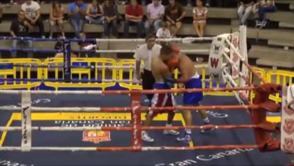 Jerobe Santana  VS Elvis Artiles I Torneo Insular Boxeo Clásico 11 octubre 2013