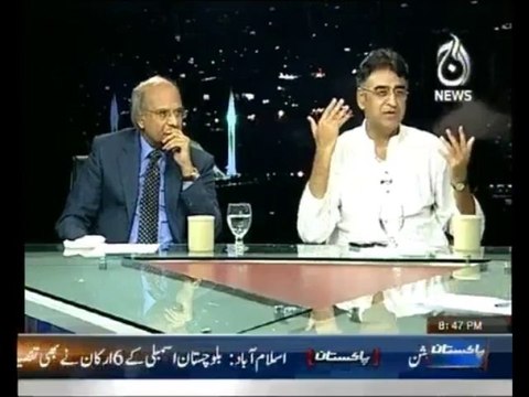 Asad Umar [[ PTI ] On Islamabad Tonight - 14th October 2013 Full On AaJ News