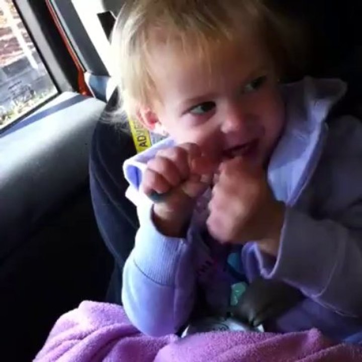Laci showing her mad face lol