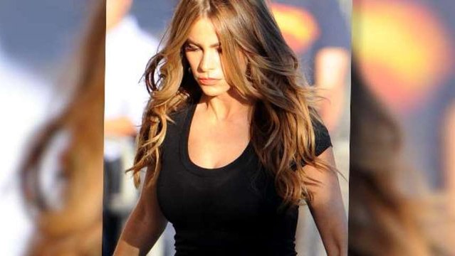 Sofia Vergara Wears Transparent T-Shirt