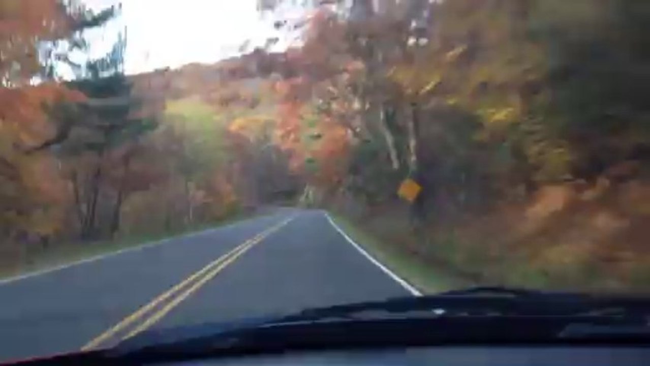 Driving up to white oak for a hike
