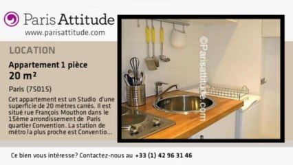 Appartement Studio à louer - Convention, Paris - Ref. 2183