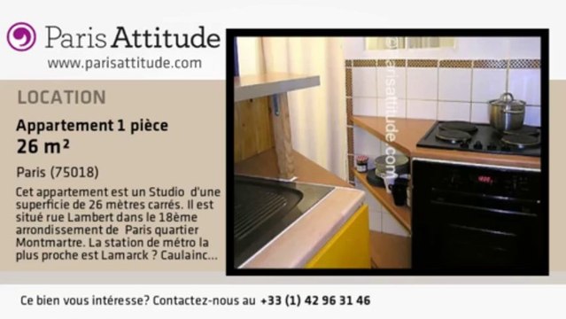 Appartement Studio à louer - Jules Joffrin - Mairie du 18ème, Paris - Ref. 3249