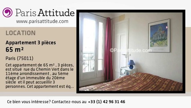 Appartement 2 Chambres à louer - Ménilmontant, Paris - Ref. 7430