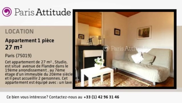 Appartement Studio à louer - Canal de l'Ourcq, Paris - Ref. 8559