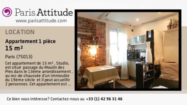 Maison de Ville Studio à louer - Place d'Italie, Paris - Ref. 8146