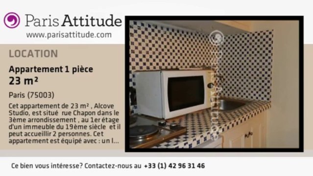 Appartement Alcove Studio à louer - Arts et Métier, Paris - Ref. 7822