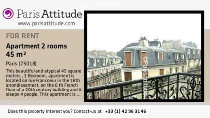 1 Bedroom Apartment for rent - Jules Joffrin - Mairie du 18ème, Paris - Ref. 7756