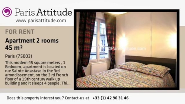 1 Bedroom Apartment for rent - Musée Picasso, Paris - Ref. 6996