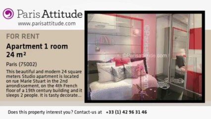 Studio Apartment for rent - Montorgueil, Paris - Ref. 5196