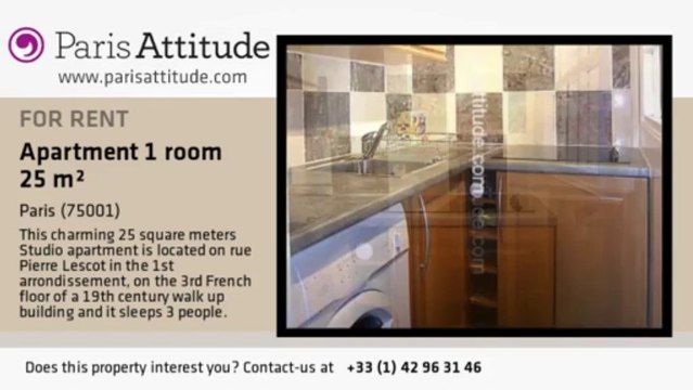 Studio Apartment for rent - Châtelet, Paris - Ref. 3243