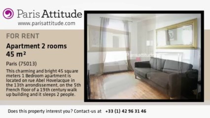 1 Bedroom Apartment for rent - Place d'Italie, Paris - Ref. 3517