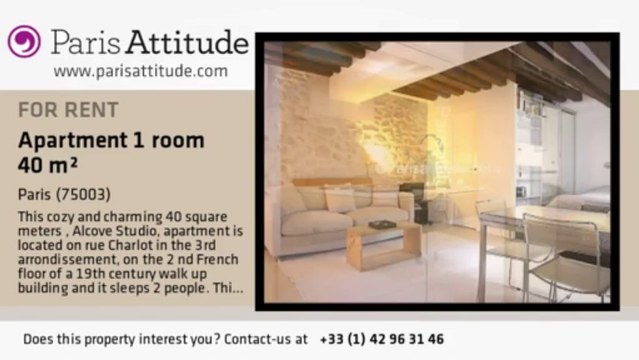 Alcove Studio Apartment for rent - Temple, Paris - Ref. 5664