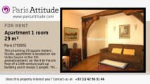 Studio Apartment for rent - Panthéon/Sorbonne, Paris - Ref. 1499