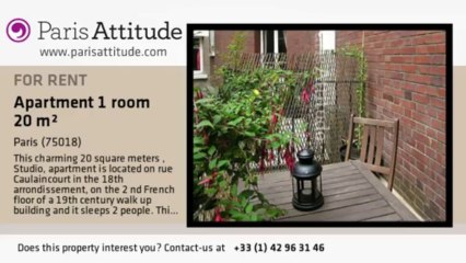 Studio Apartment for rent - Montmartre, Paris - Ref. 7821