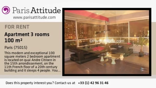 2 Bedroom Apartment for rent - Parc André Citroën, Paris - Ref. 1086