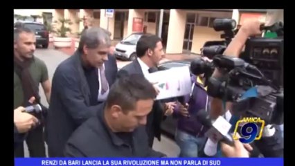 Renzi da Bari lancia la sua rivoluzione ma non parla di Sud