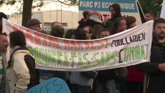 Bretagne : les actions de coup de poing des salariés de l'agroalimentaire en images