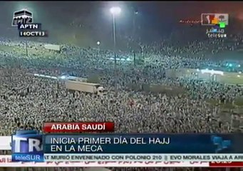 Cientos de miles de musulmanes en el primer día del Hajj en La Meca