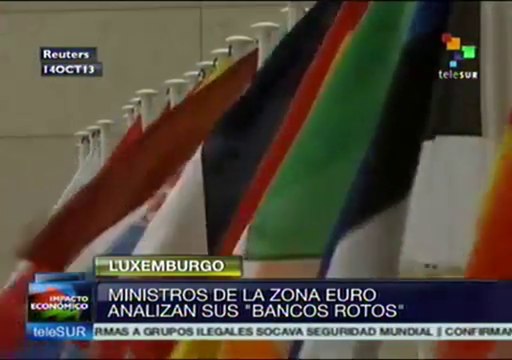 Ministros de Finanzas de eurozona analizan sus bancos rotos