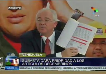 Subasta del SICAD dará prioridad a los artículos decembrinos