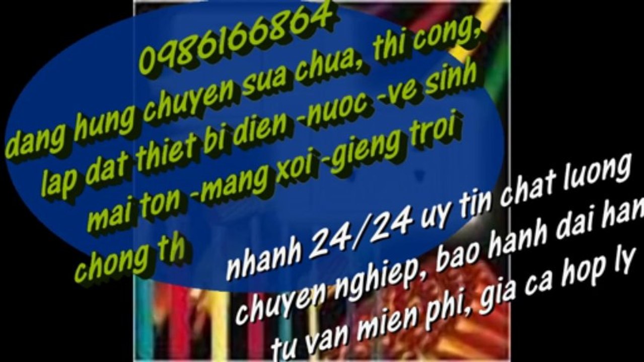 tho sua chua dien nuoc chong tham dot tphcm 0986166864