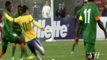 Brazil vs Zambia 2-0 All Goals and Highlights [International Friendly] 15.10.2013