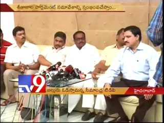 Seemandhra TDP vows to obstruct winter session of parliament