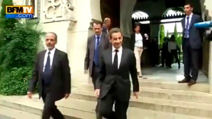 Le sourire de Nicolas Sarkozy après l'annonce du non-lieu
