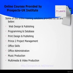 Prospects-UK London Based Institute