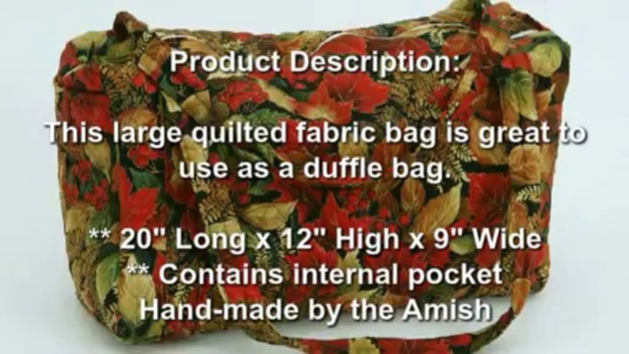 Large and Medium Bag | Quilted Fabric Bag by Amish Selections LLC